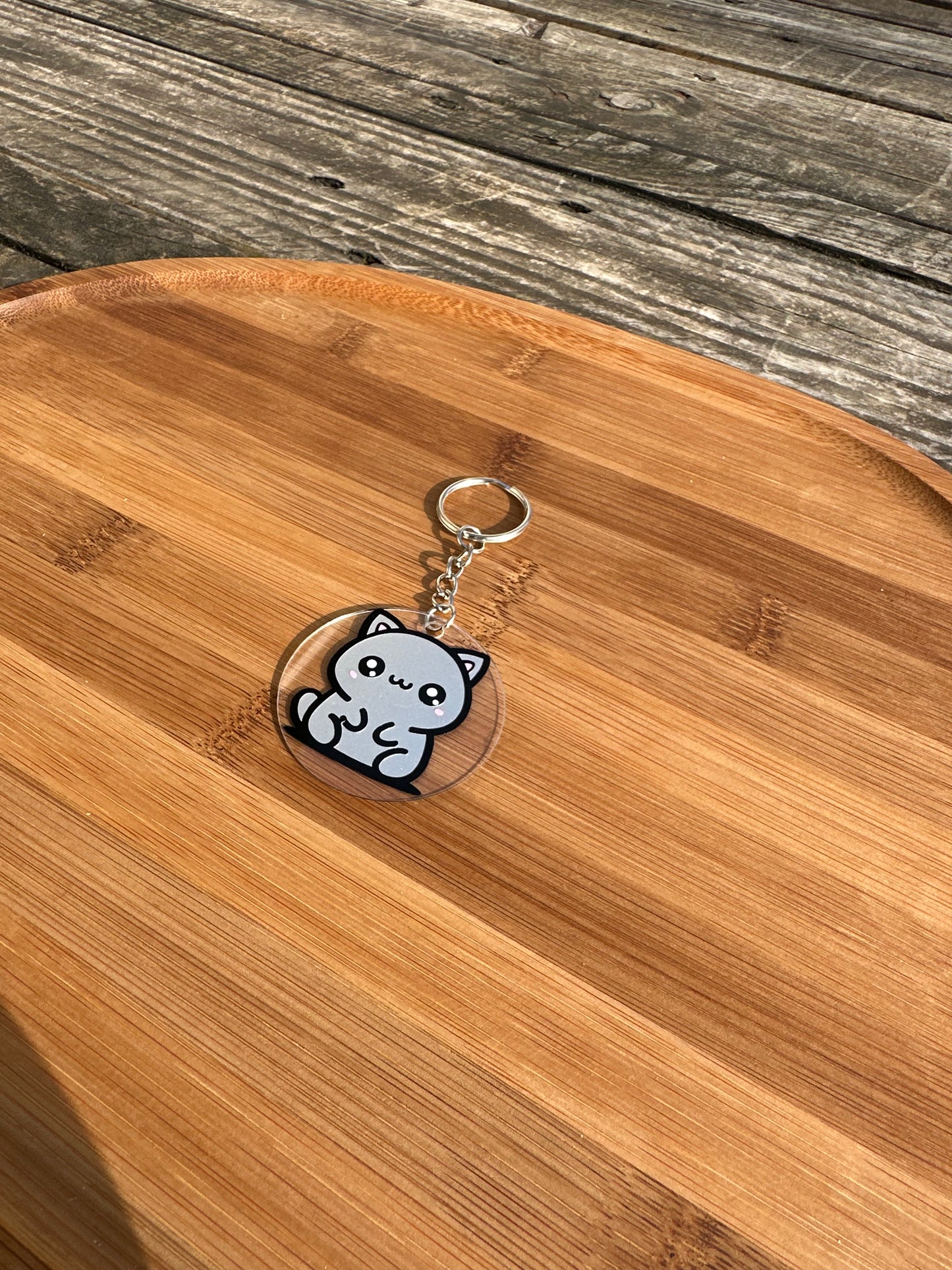 Porte clé chat kawai