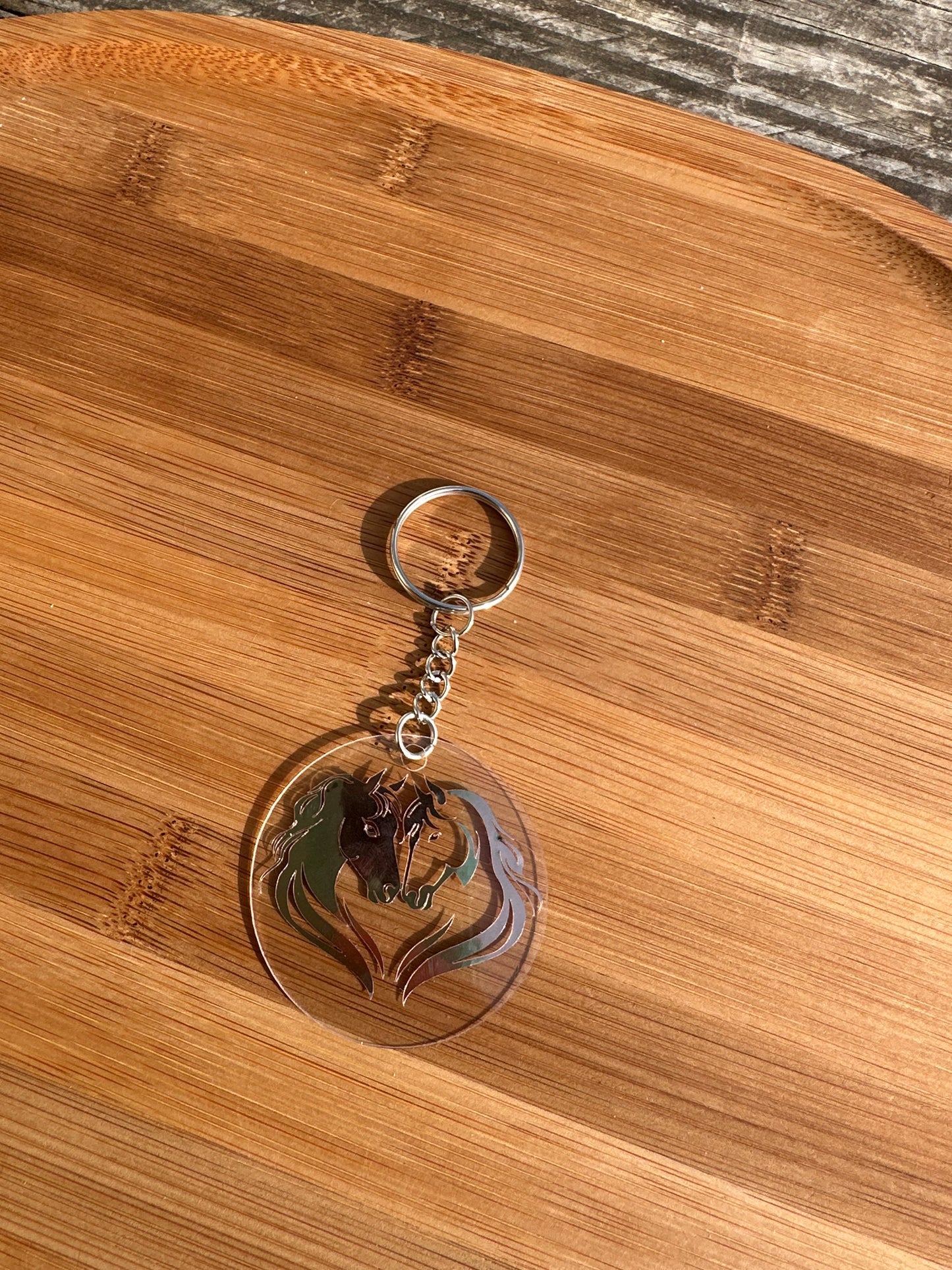 Porte clé cheval brillant