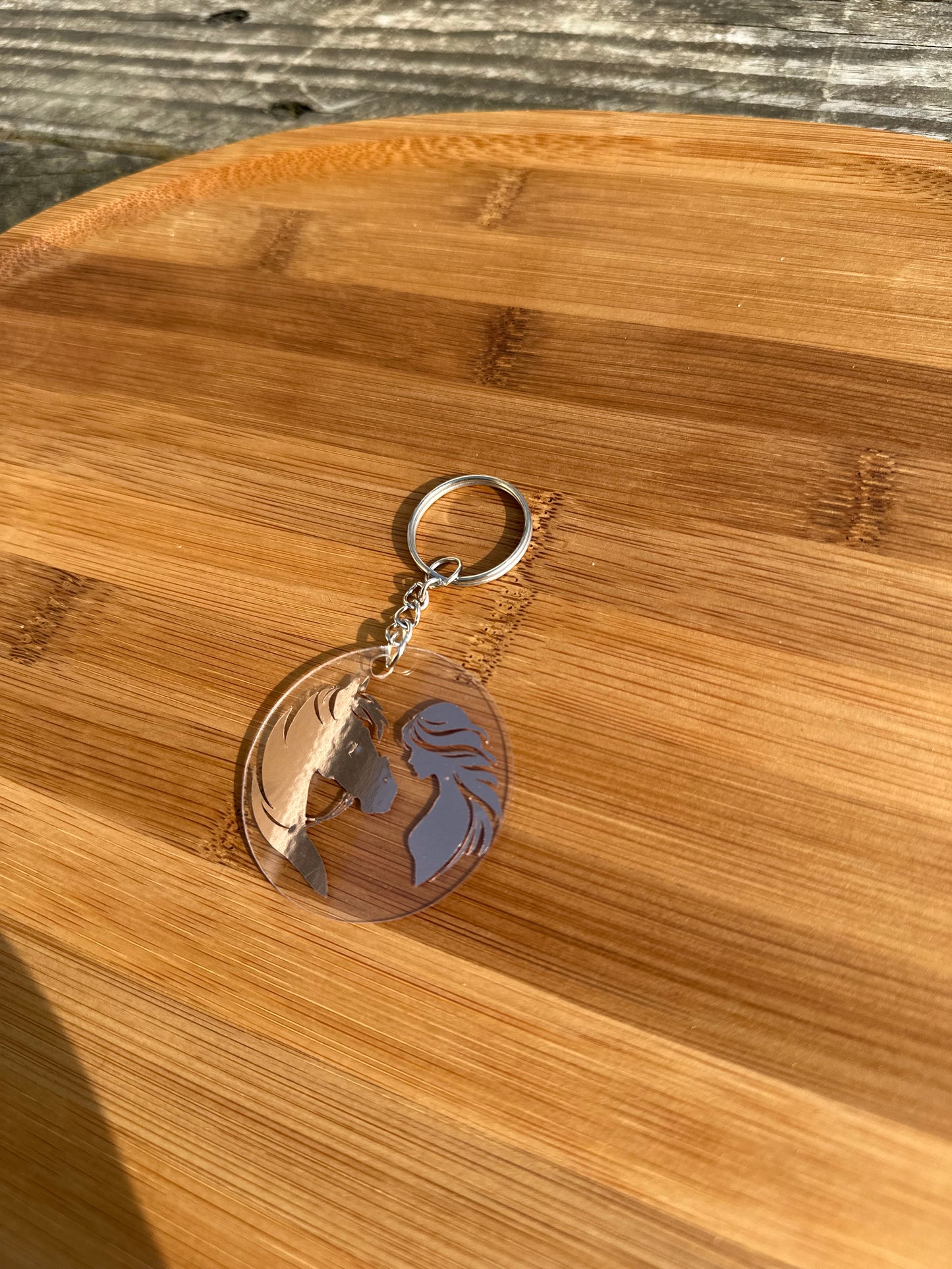 Porte clé cheval brillant