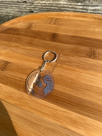 Porte clé cheval brillant