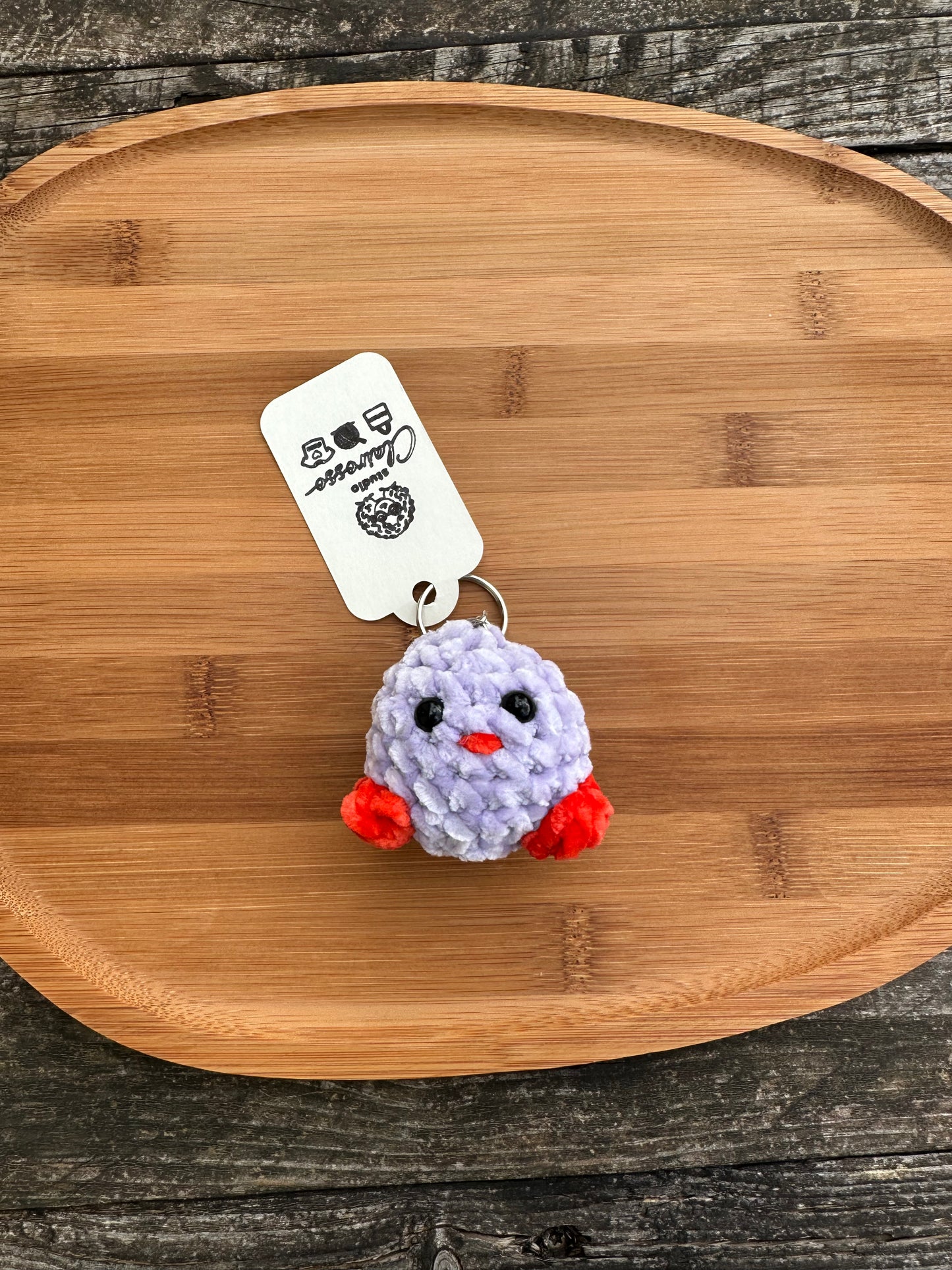 Porte clé poussin crochet