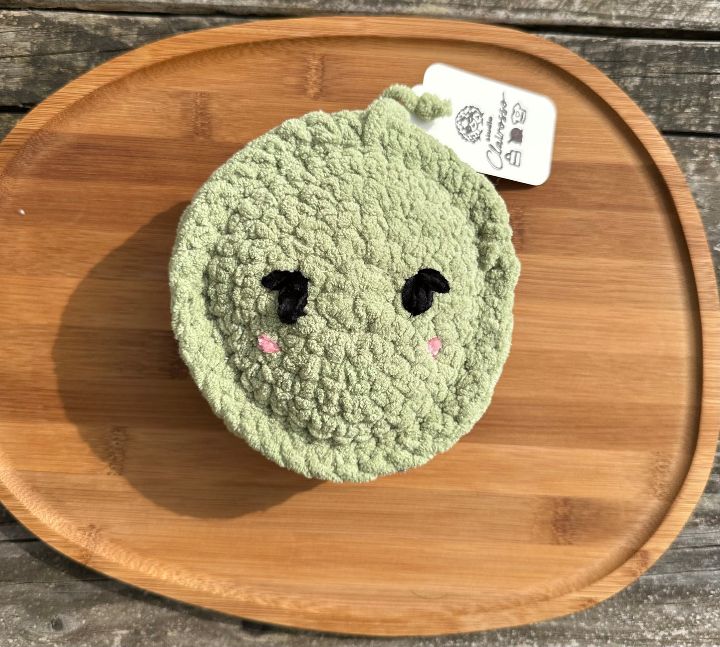 Macaron pistache crochet