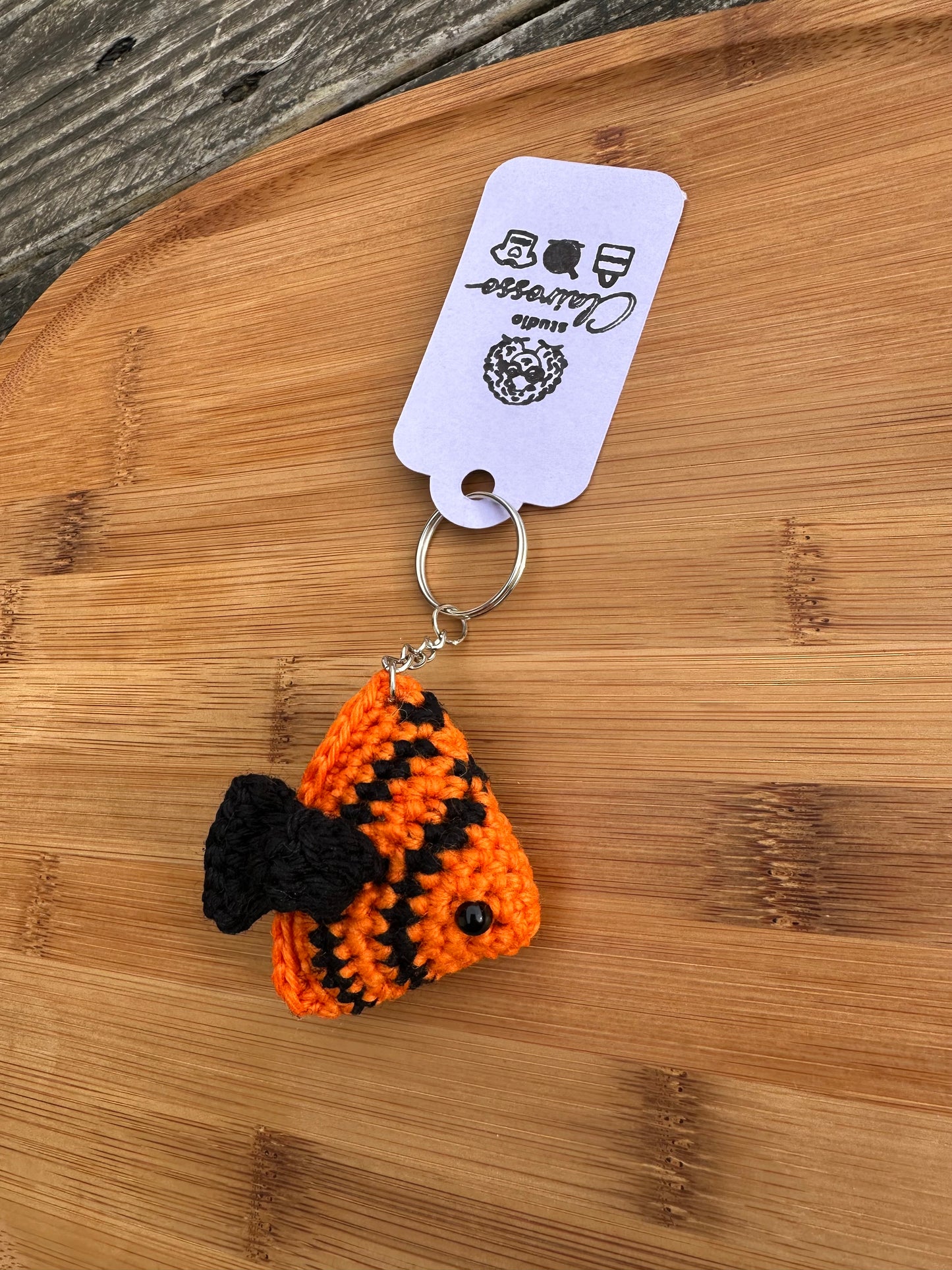 Porte clé poisson crochet