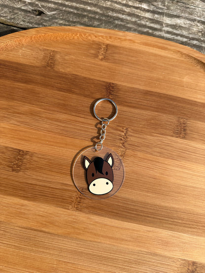 Porte clé tête cheval