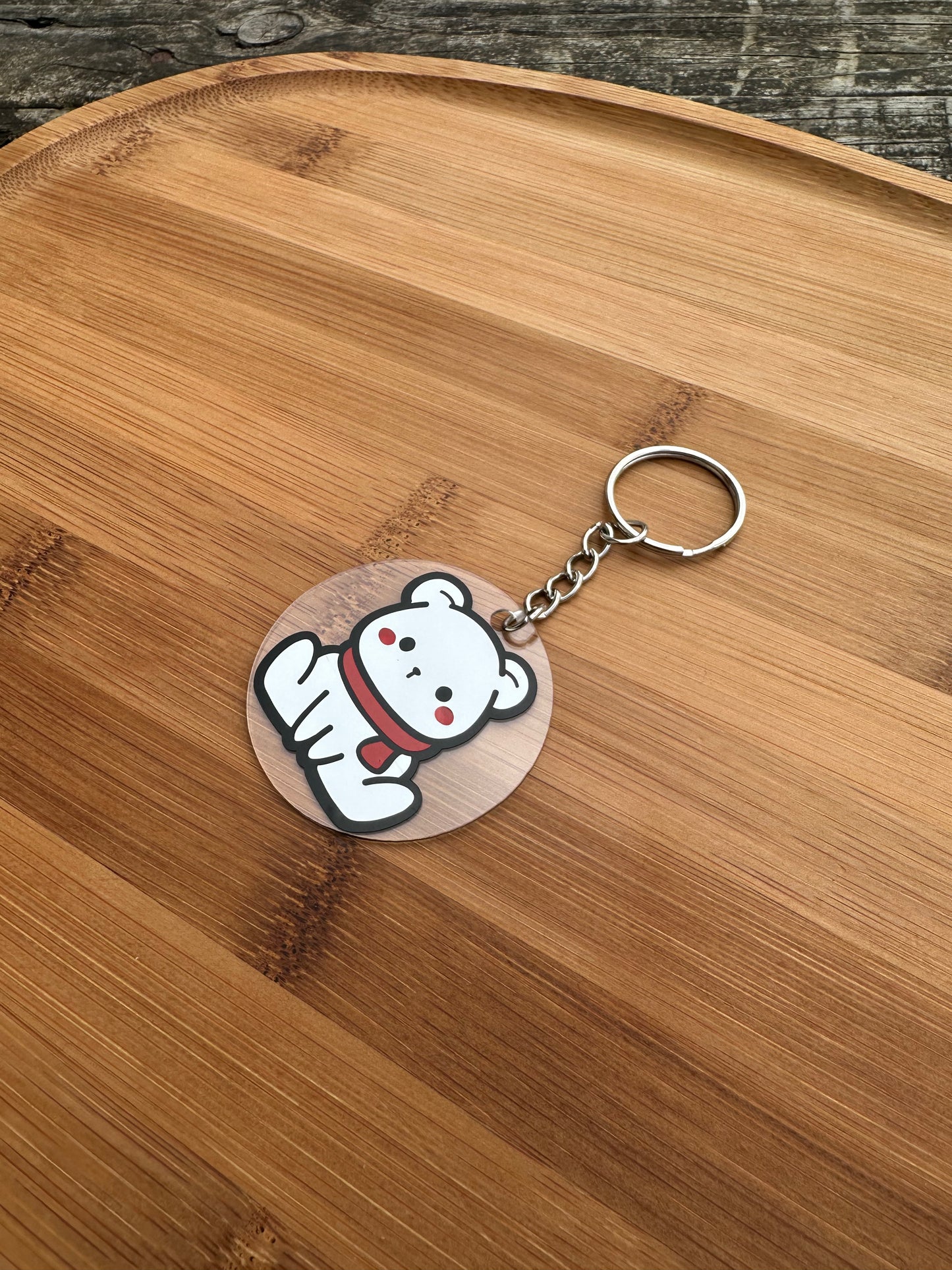 Porte clé ours polaire Kawai