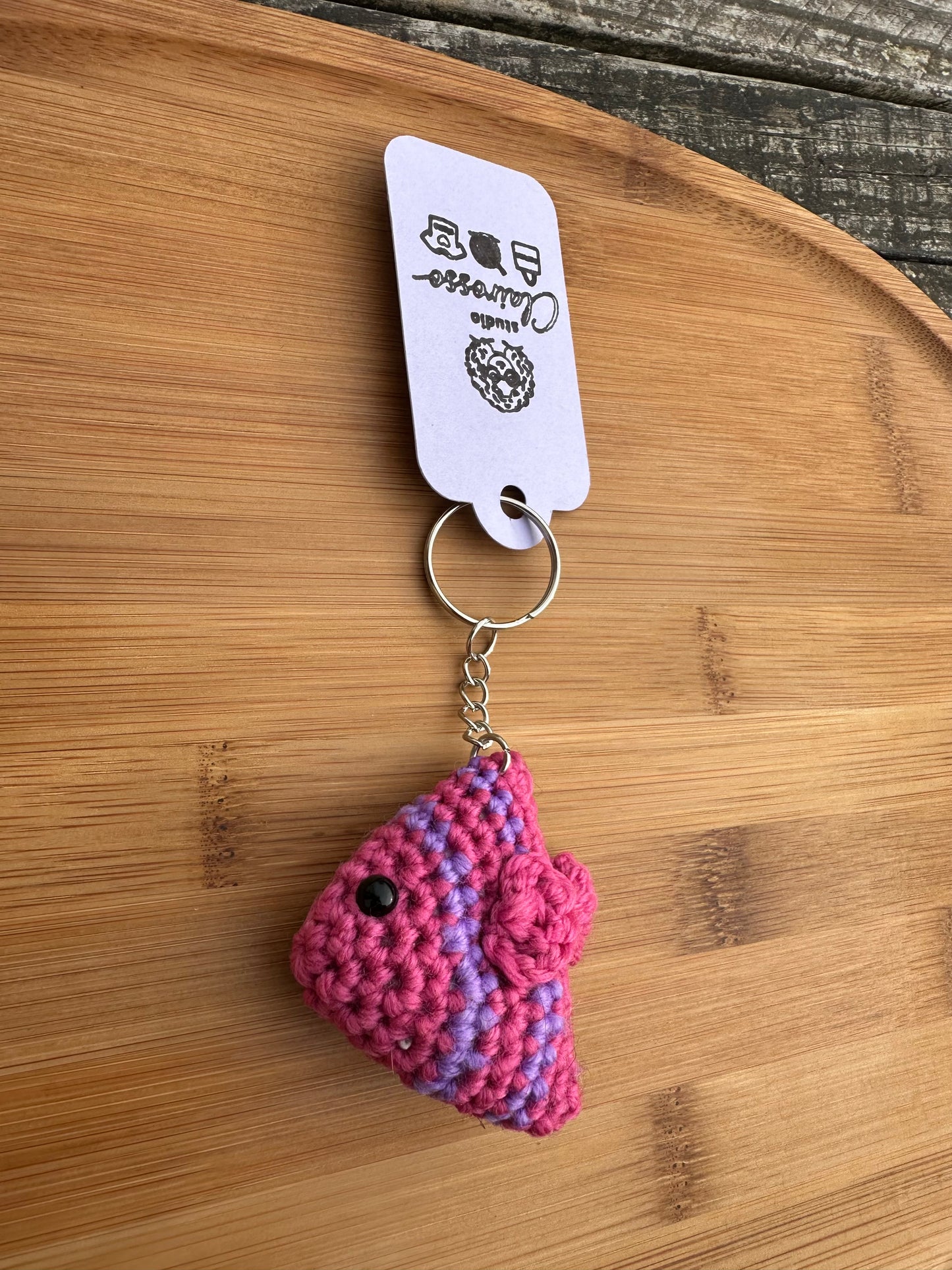 Porte clé poisson crochet