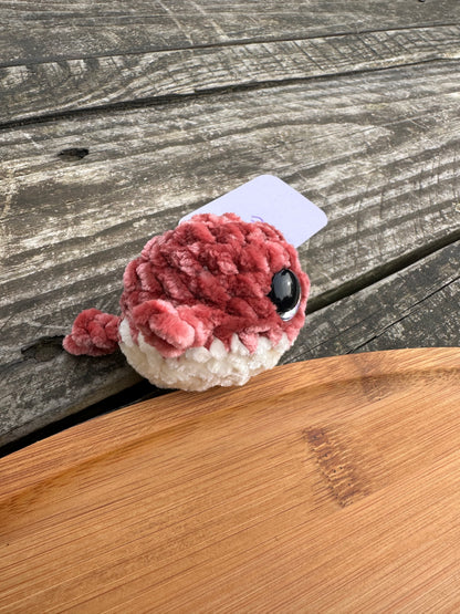 Porte clé petite baleine crochet