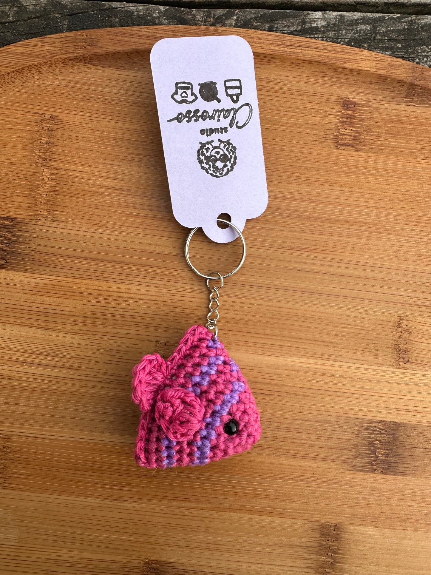 Porte clé poisson crochet