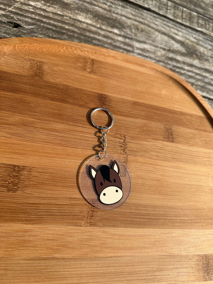 Porte clé tête cheval