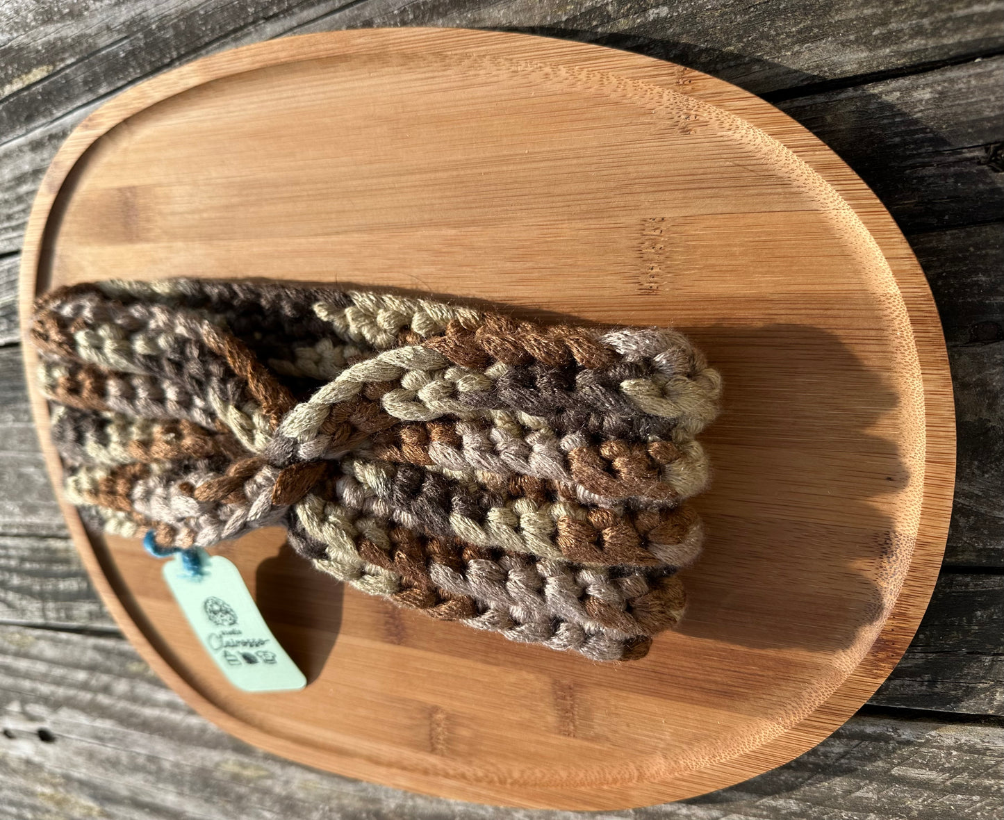 Bandeau oreille avec noeud en décoration crochet