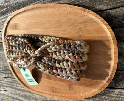 Bandeau oreille avec noeud en décoration crochet