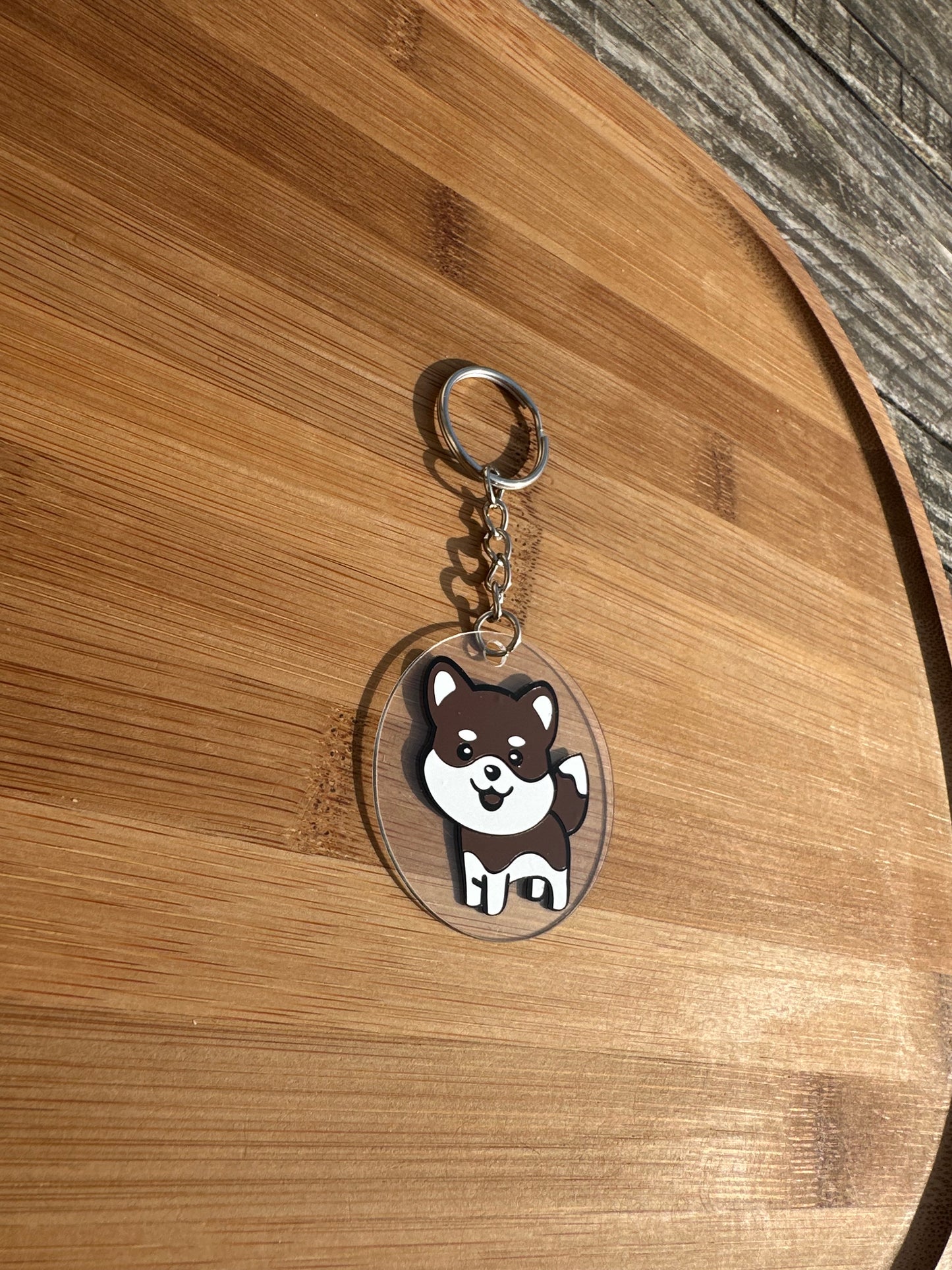Porte clé chien kiwai
