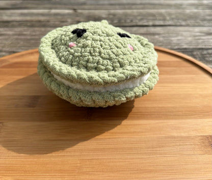 Macaron pistache crochet