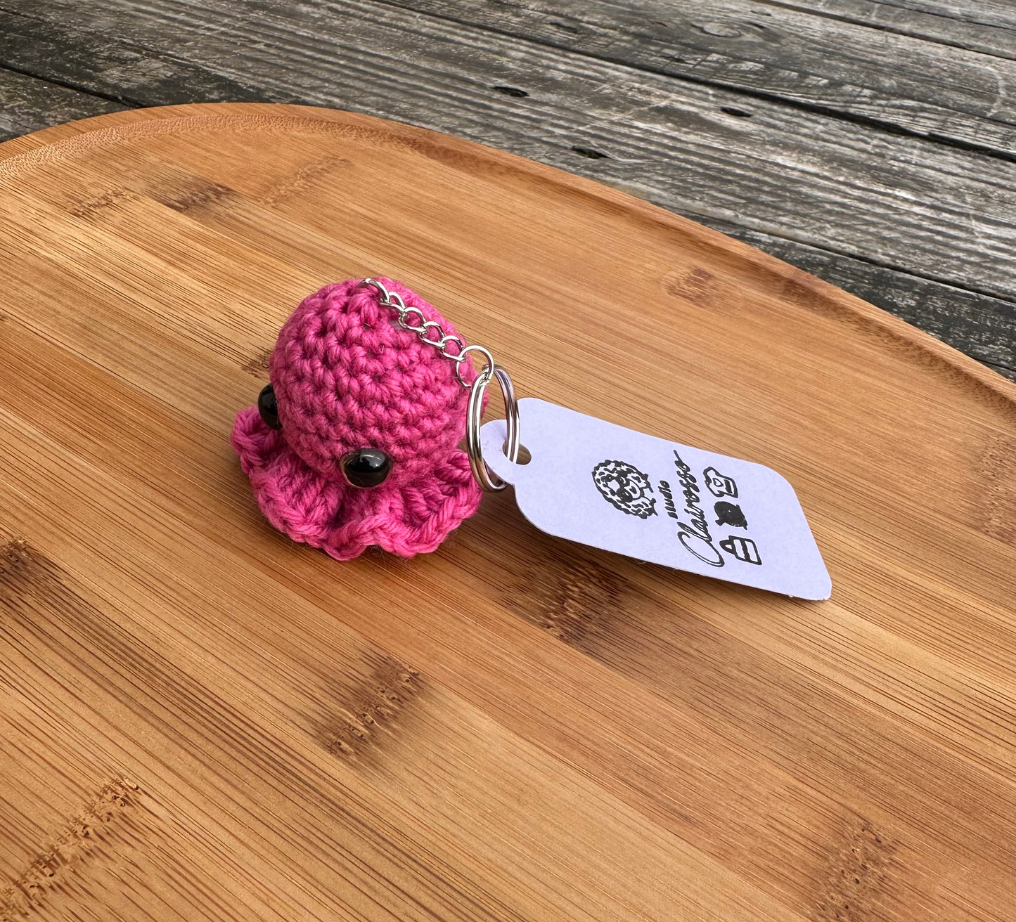 Porte clé petit poulpe crochet