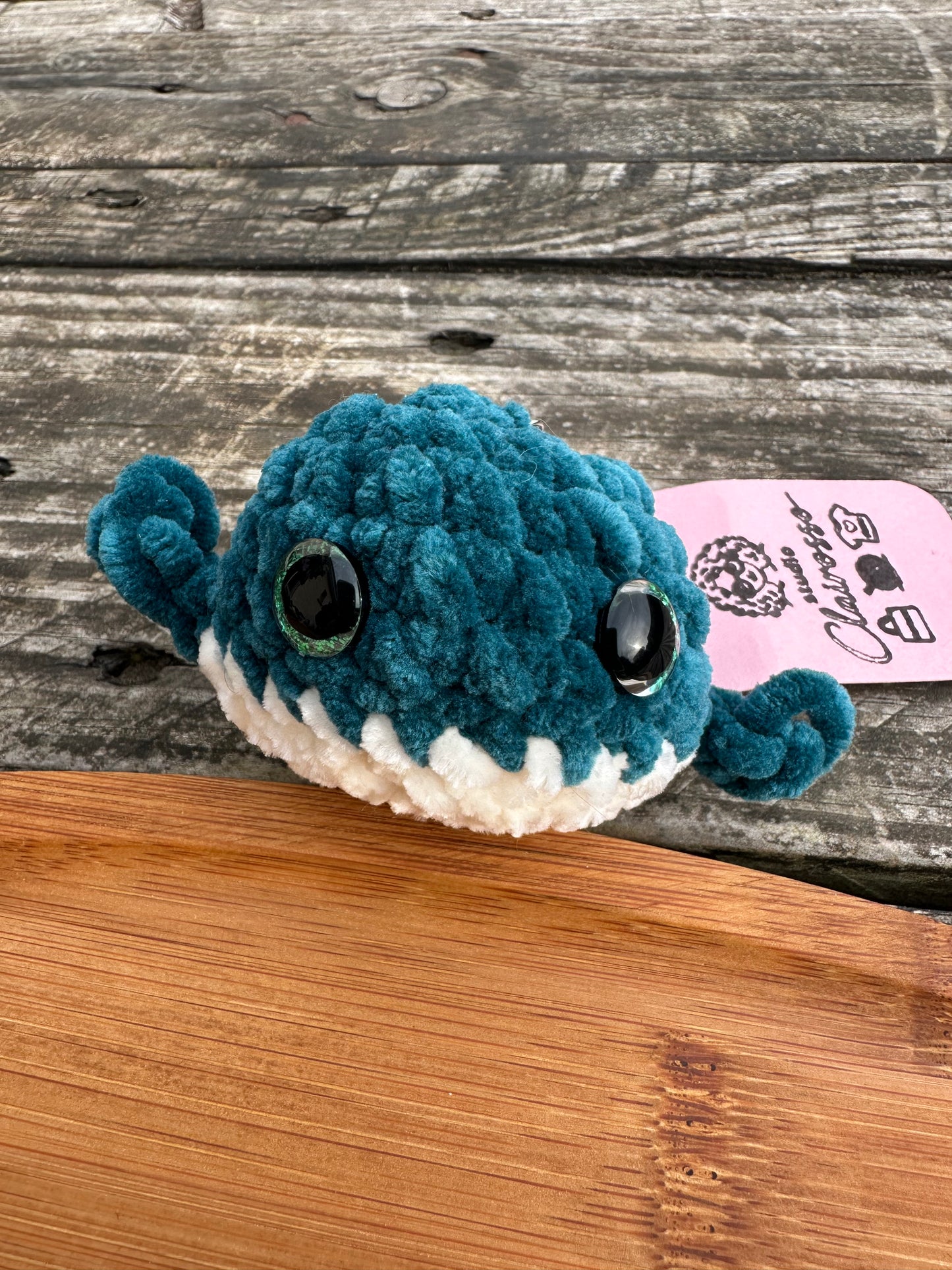 Porte clé baleine crochet