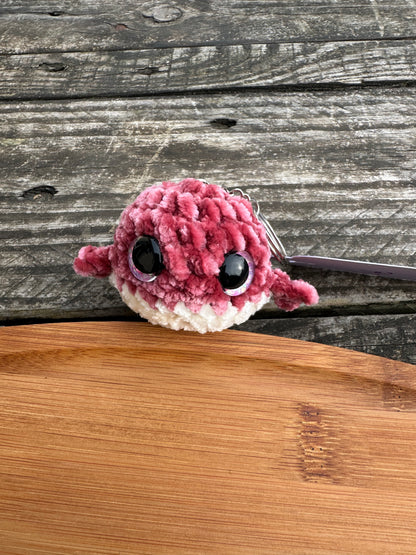 Porte clé petite baleine crochet