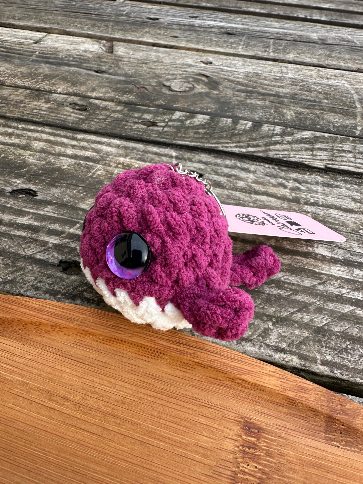Porte clé baleine crochet