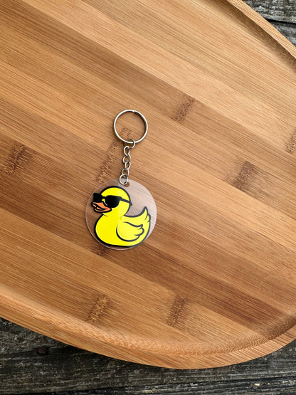 Porte clé canard à lunette