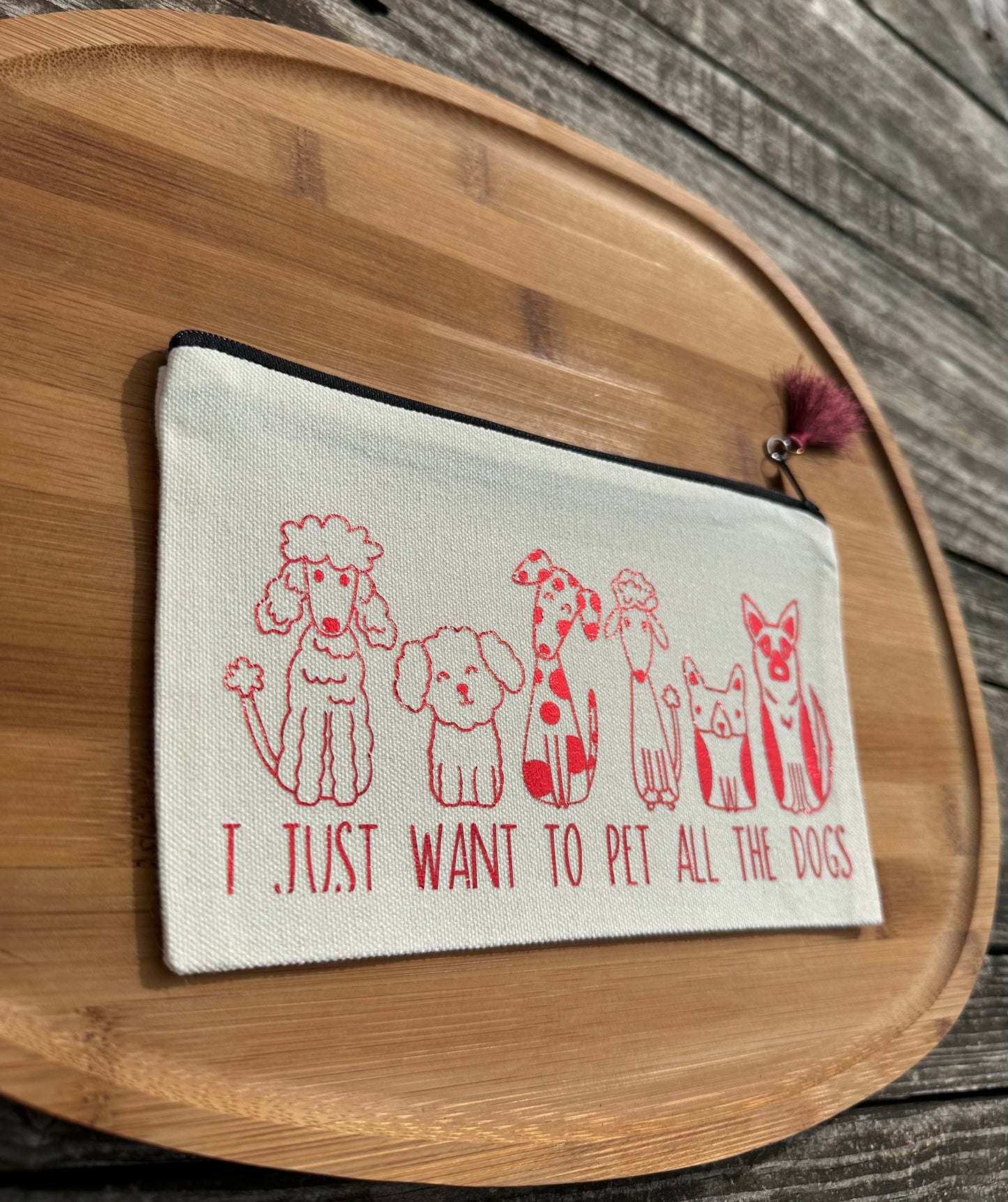 Pochette M thème chien