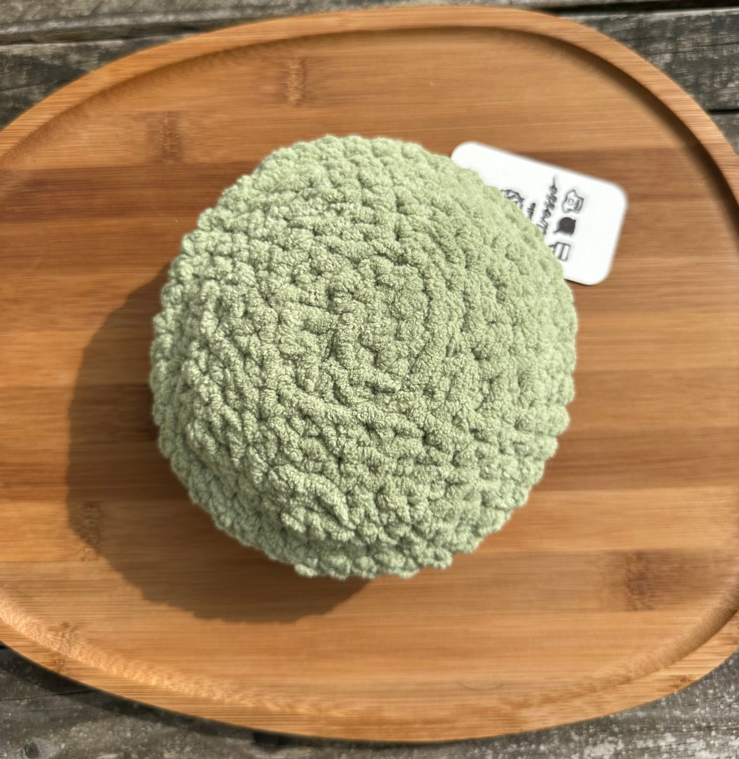 Macaron pistache crochet