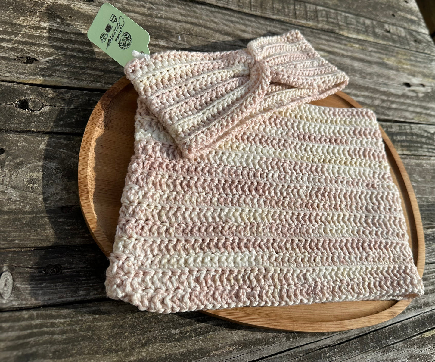 Ensemble bandeau oreille cache cou crochet