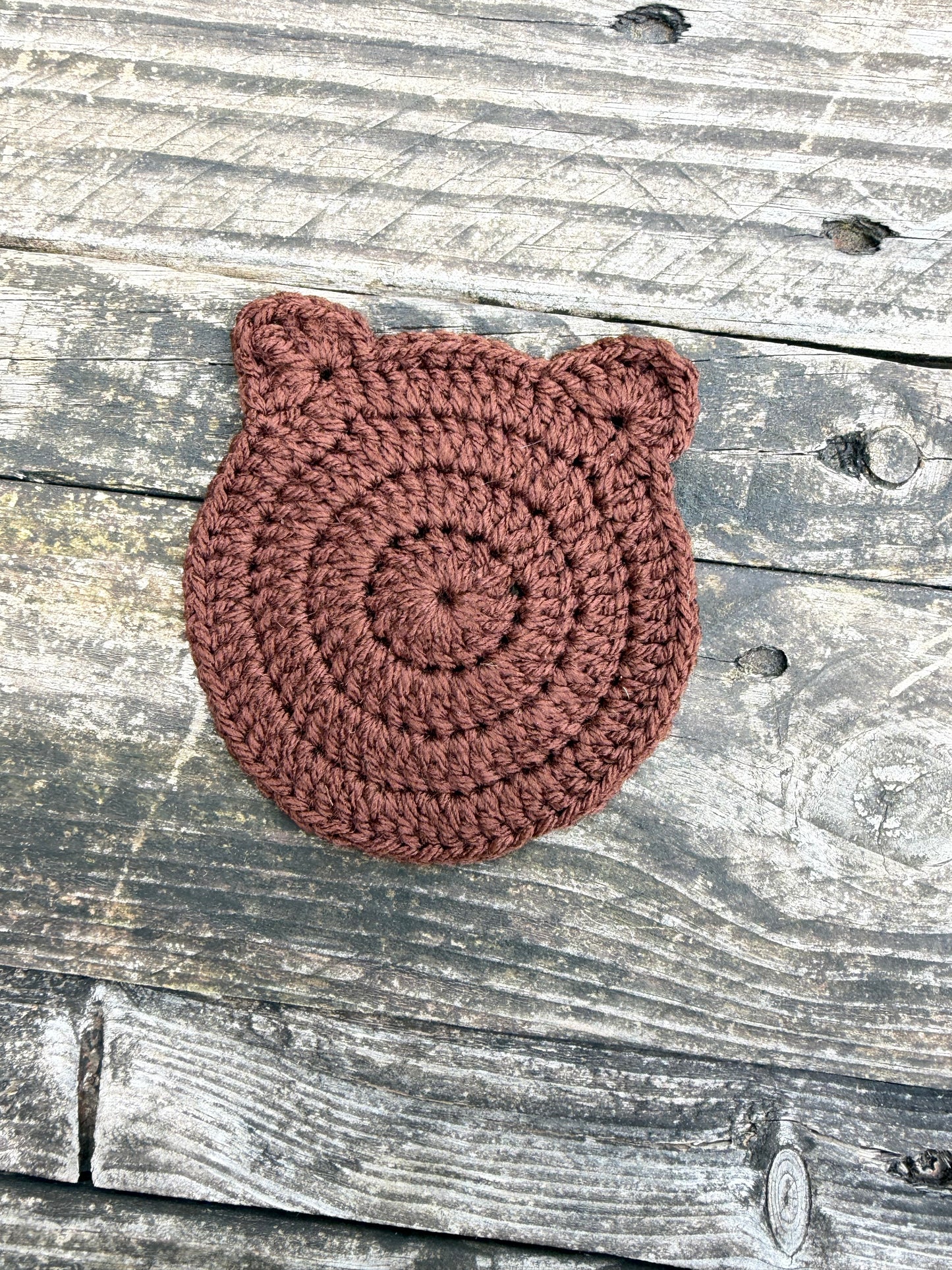 Sous verre oreille d’ours crochet