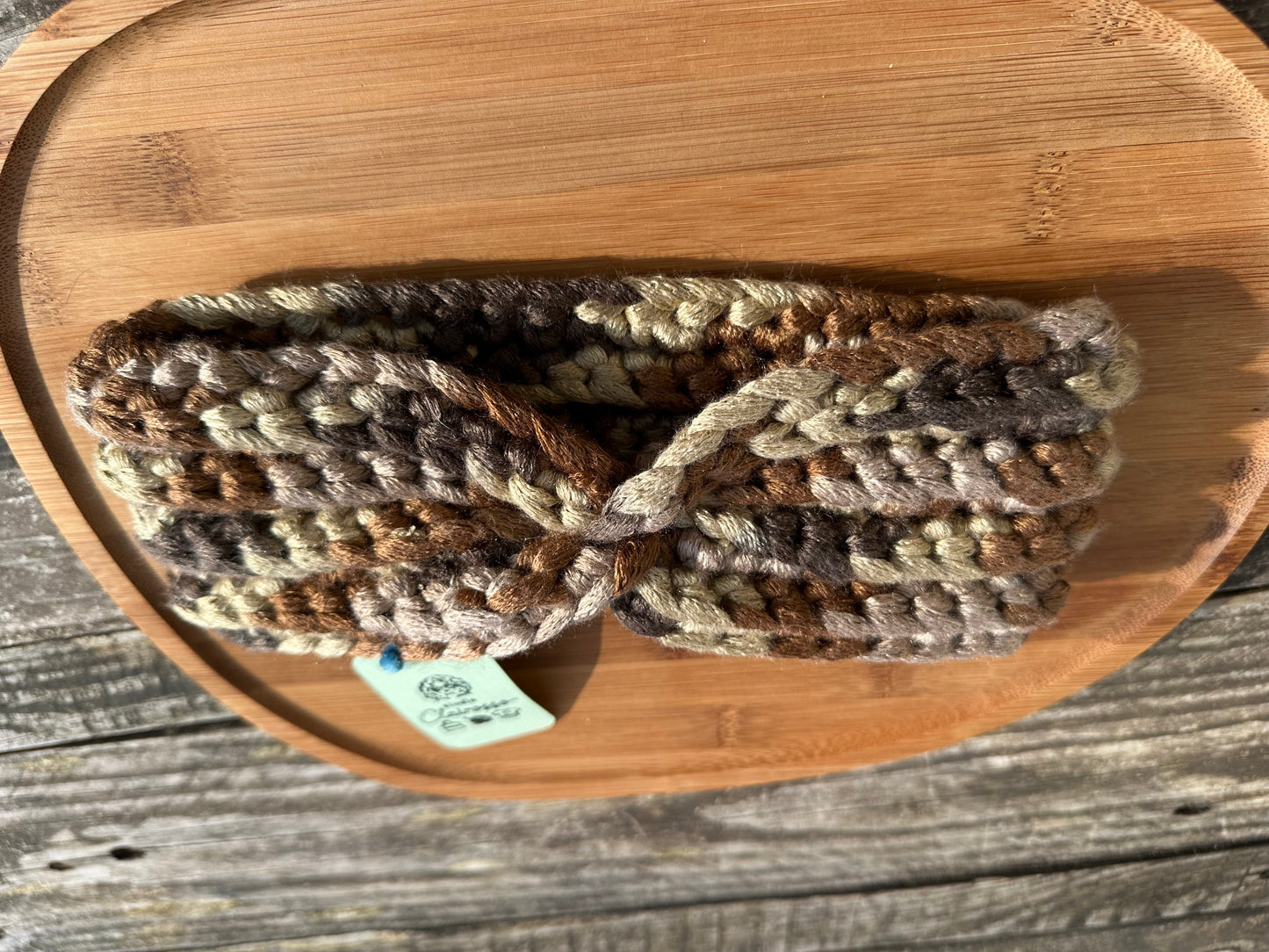 Bandeau oreille avec noeud en décoration crochet