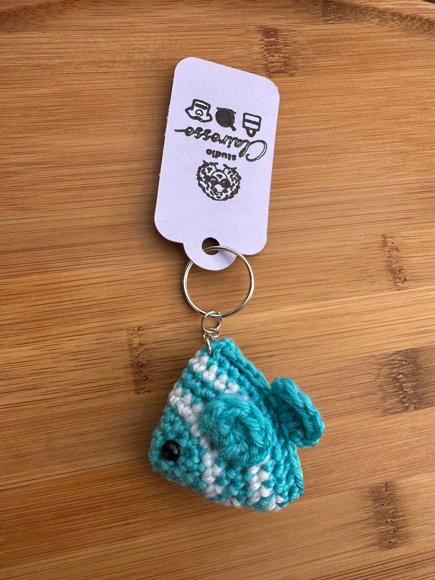Porte clé poisson crochet