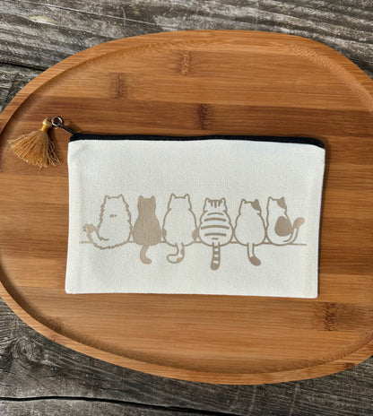 Pochette M thème chat