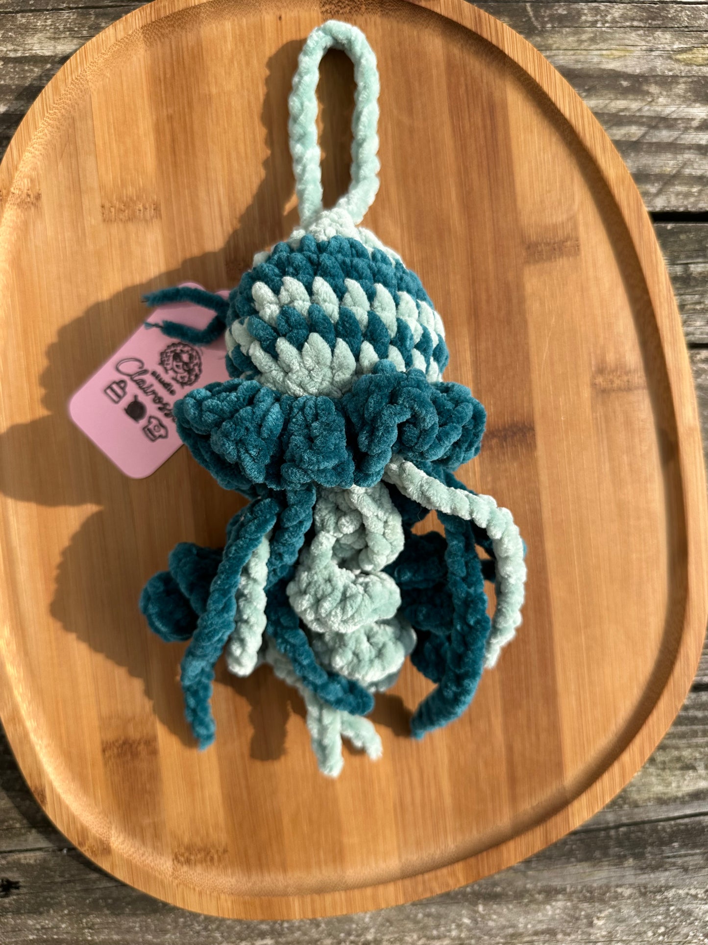 Suspension poulpe tentacules L crochet