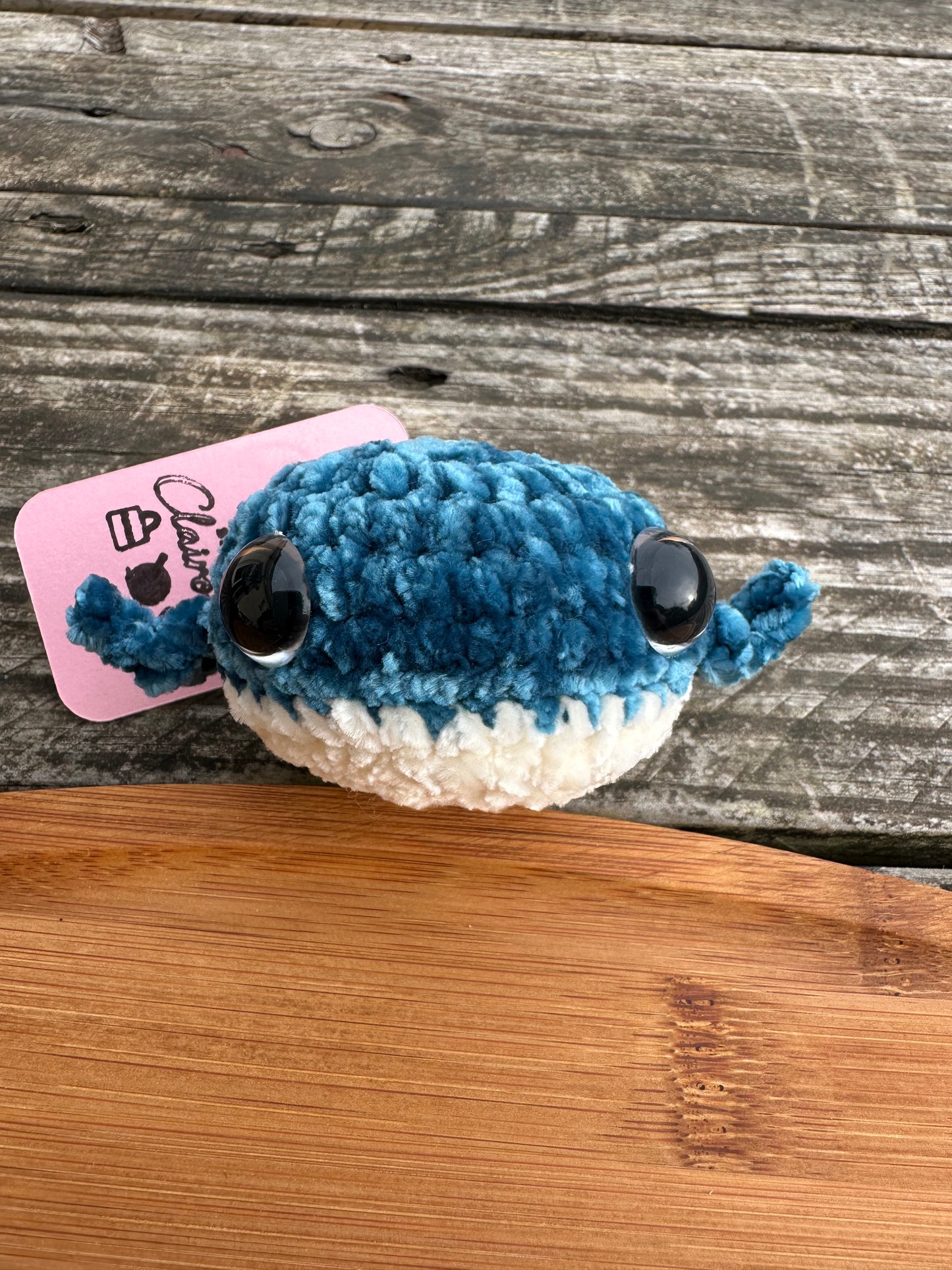 Porte clé baleine crochet