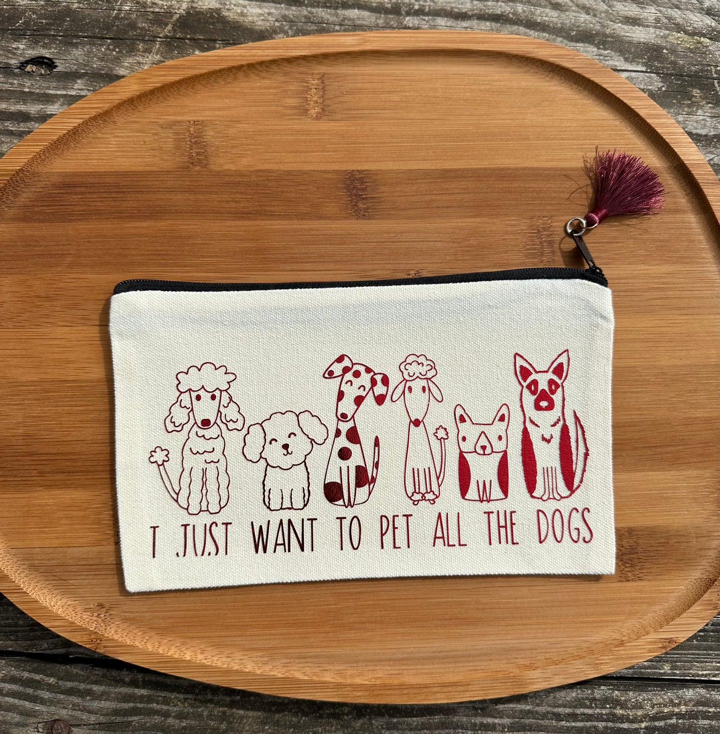 Pochette M thème chien