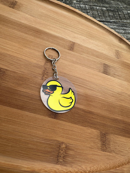 Porte clé canard à lunette