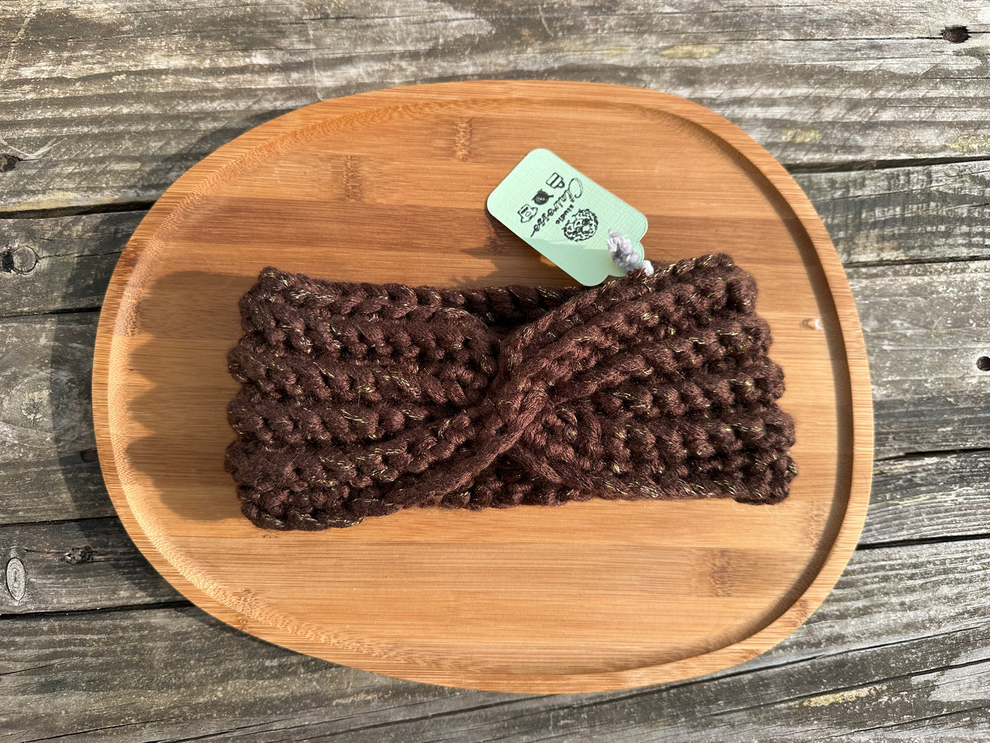 Bandeau oreille avec noeud en décoration crochet