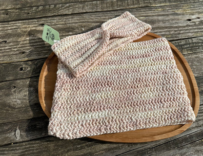 Ensemble bandeau oreille cache cou crochet
