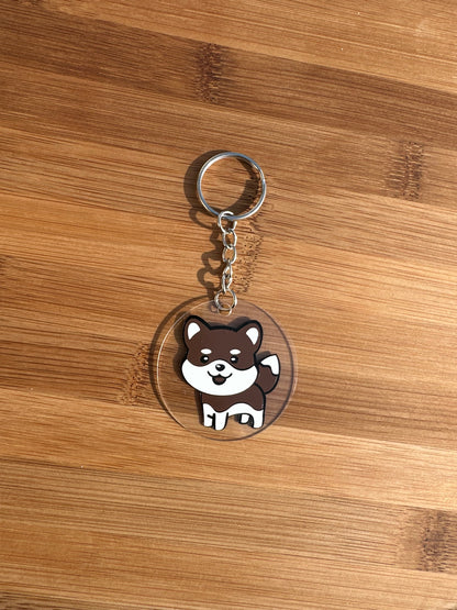 Porte clé chien kiwai