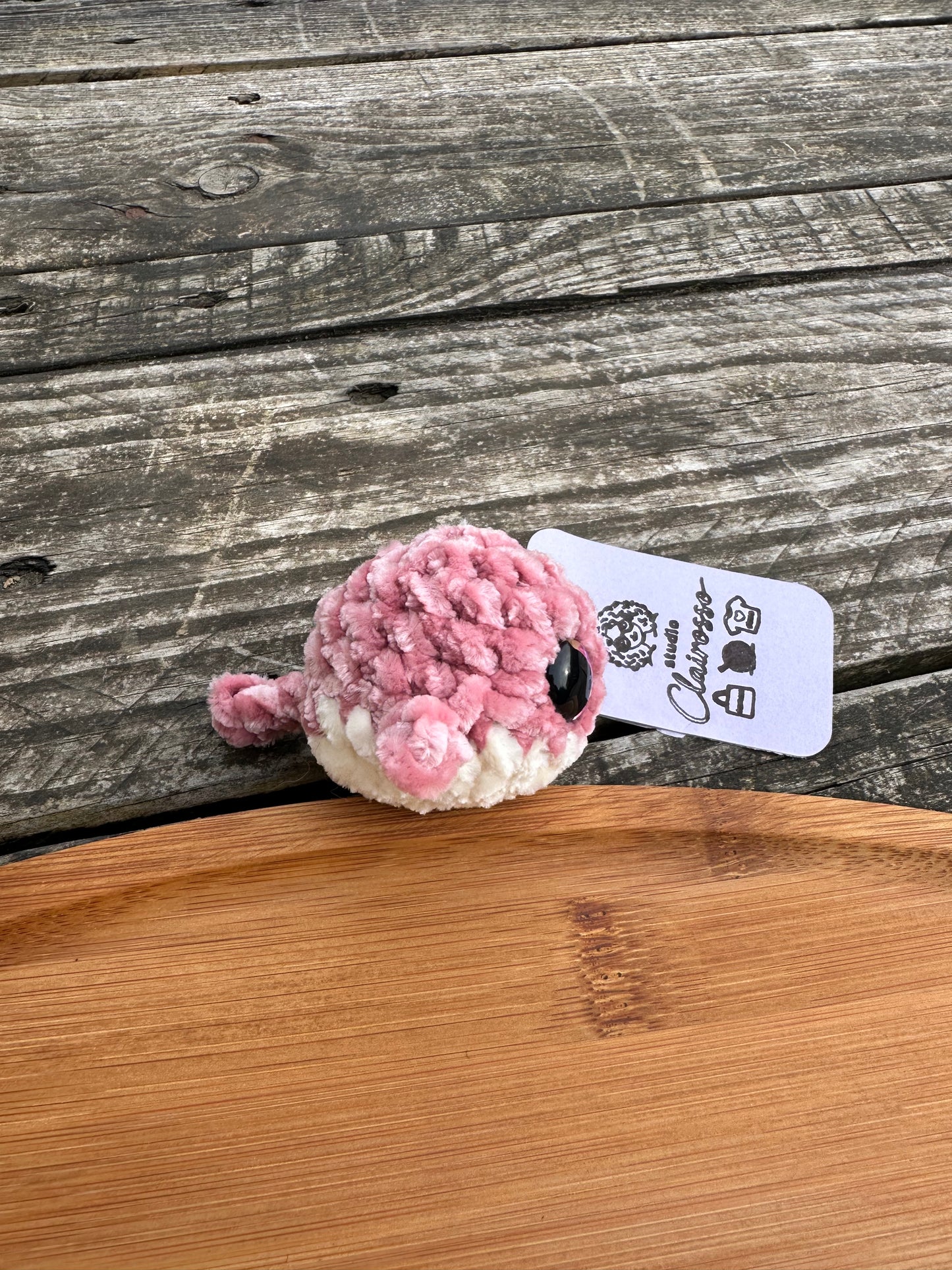 Porte clé petite baleine crochet