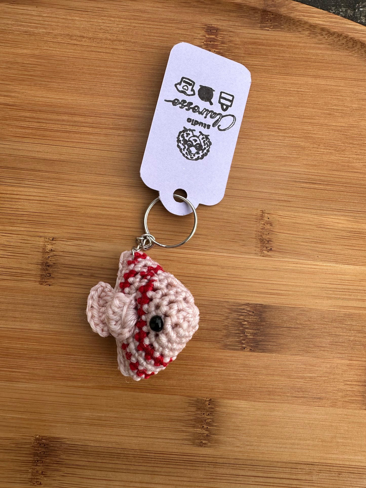 Porte clé poisson crochet
