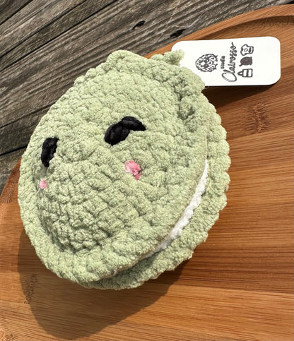 Macaron pistache crochet