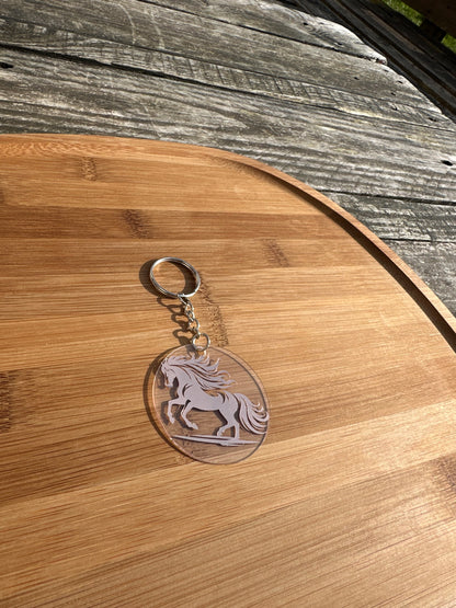 Porte clé cheval brillant