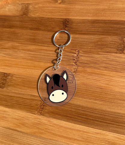 Porte clé tête cheval