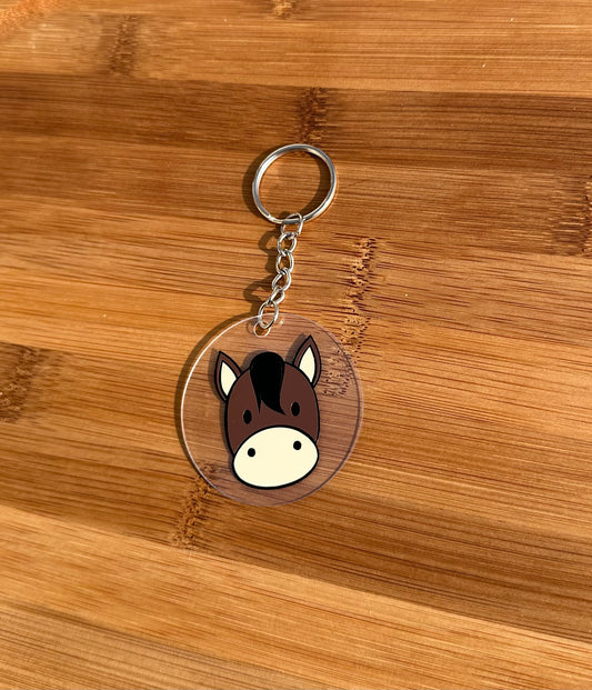 Porte clé tête cheval