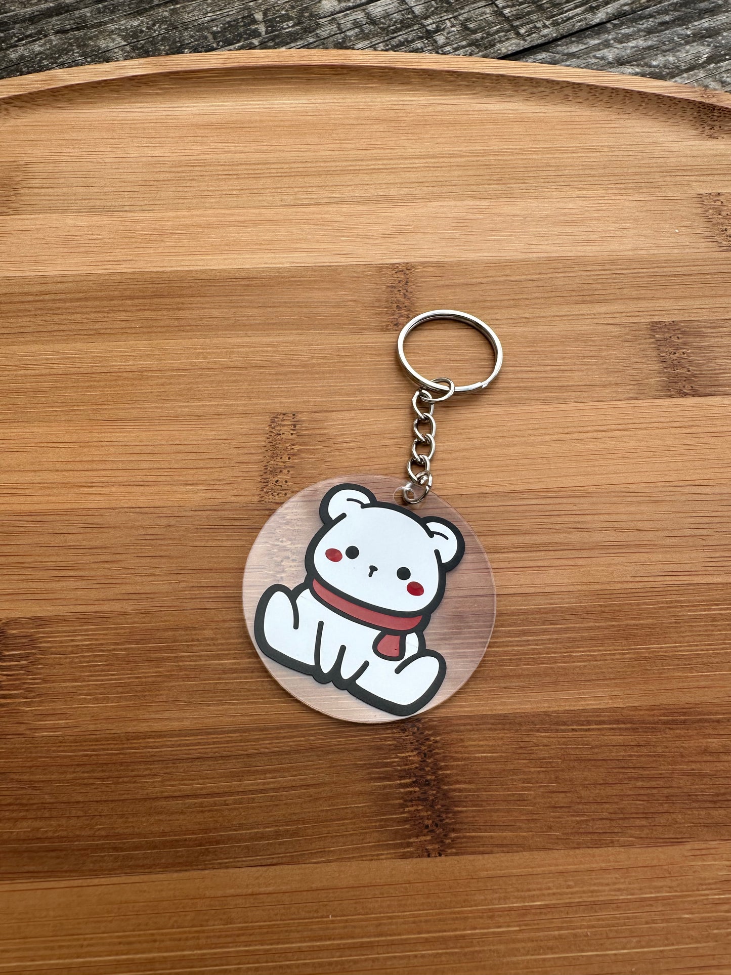 Porte clé ours polaire Kawai