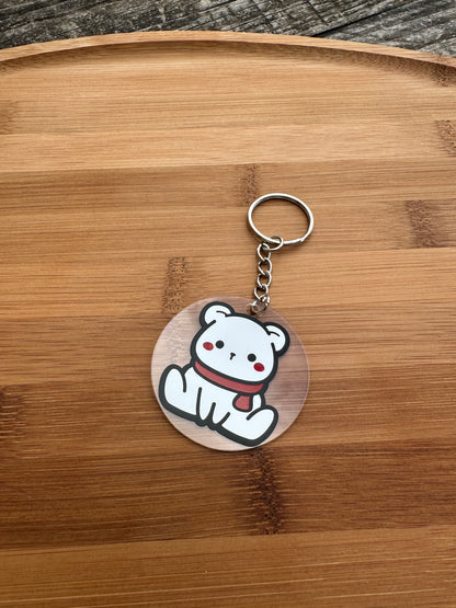 Porte clé ours polaire Kawai