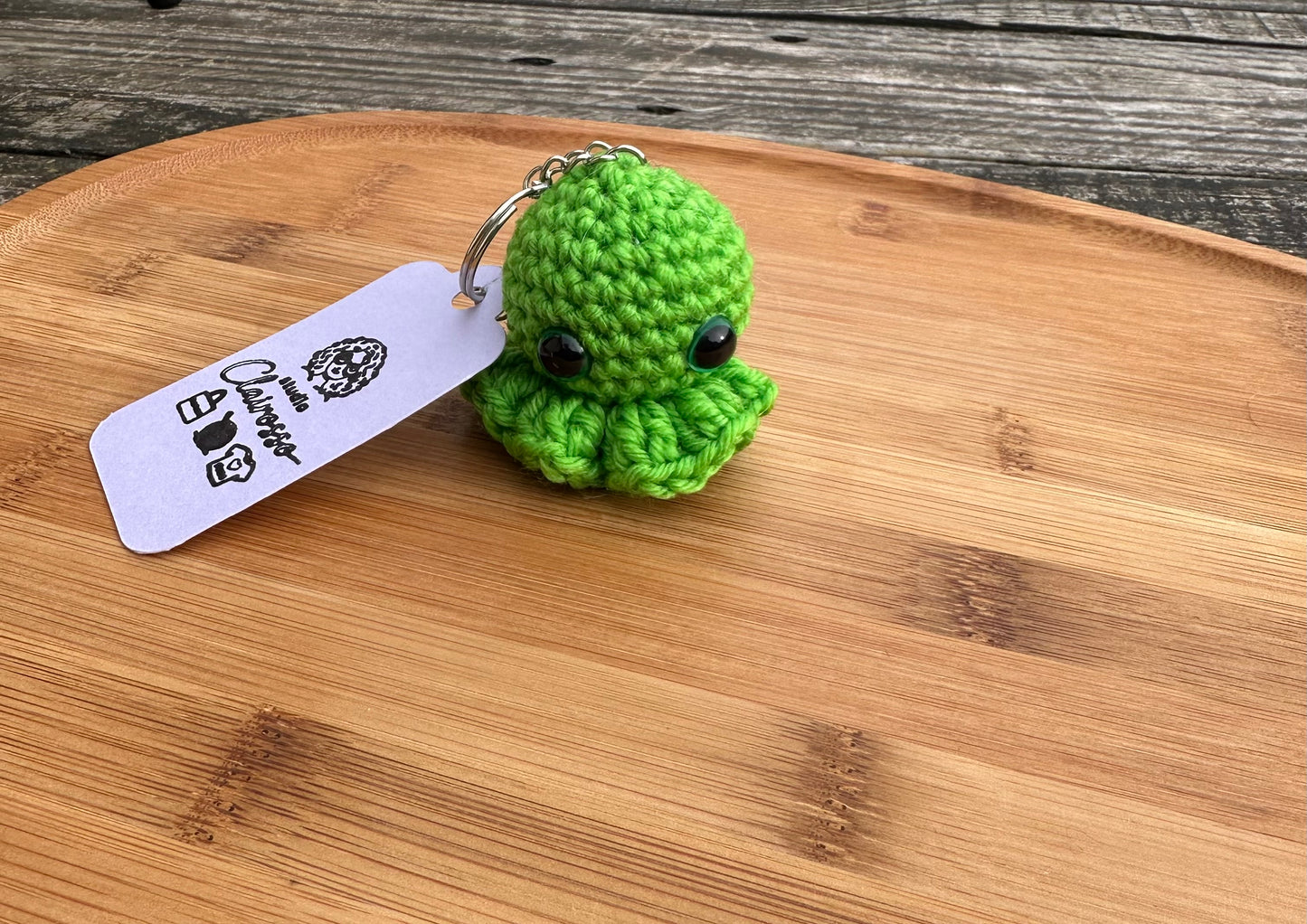 Porte clé petit poulpe crochet