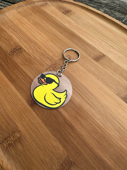 Porte clé canard à lunette
