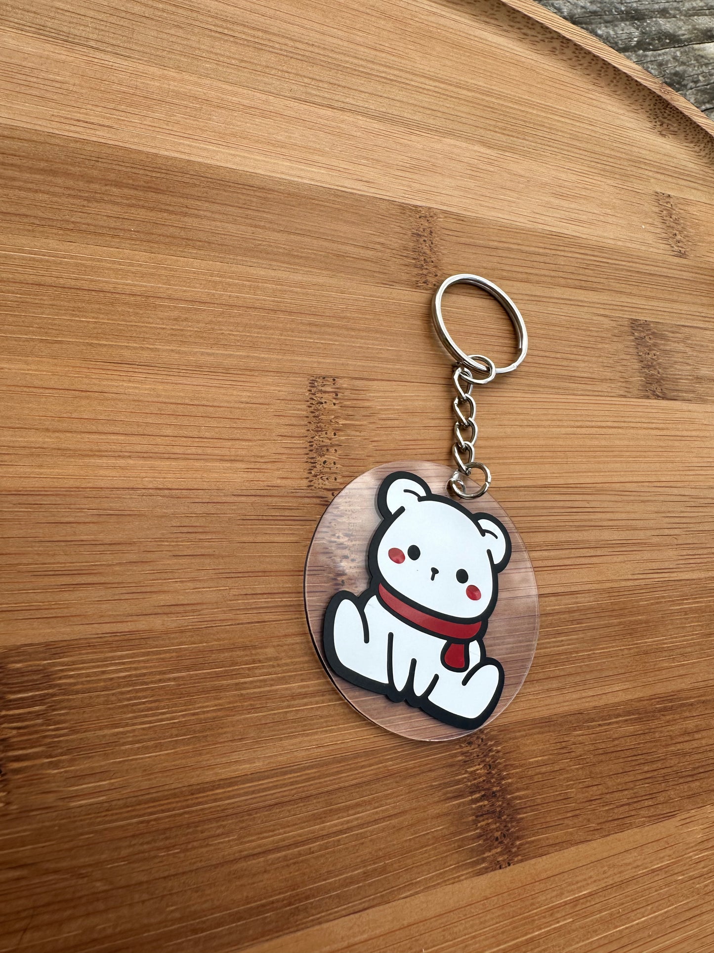 Porte clé ours polaire Kawai