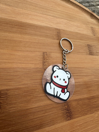 Porte clé ours polaire Kawai