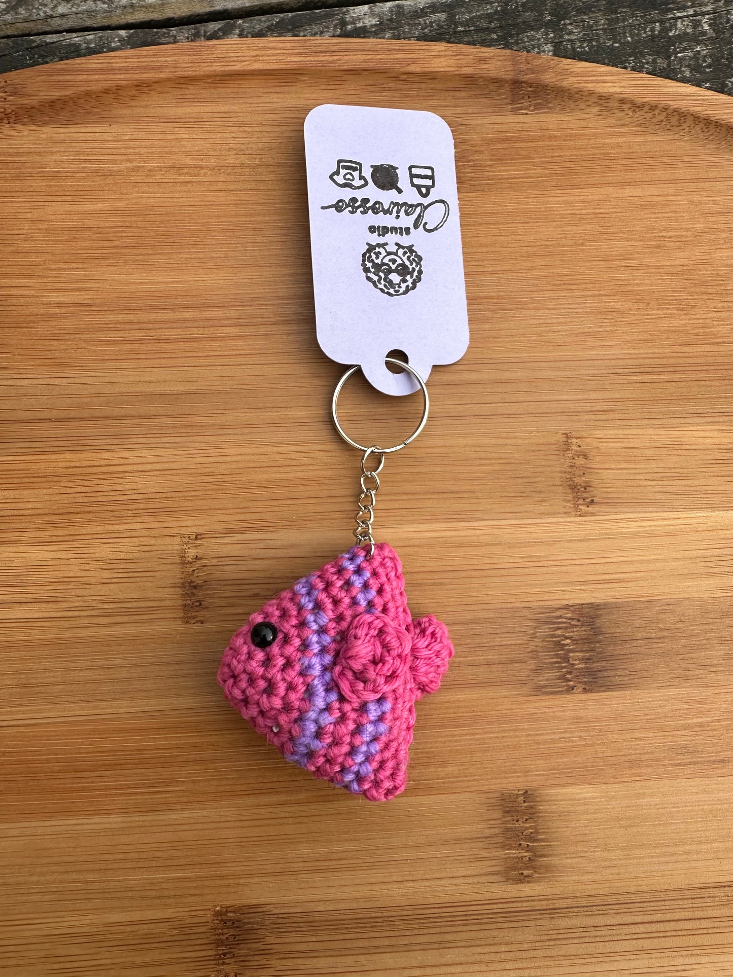 Porte clé poisson crochet