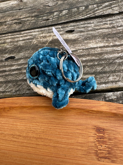 Porte clé petite baleine crochet